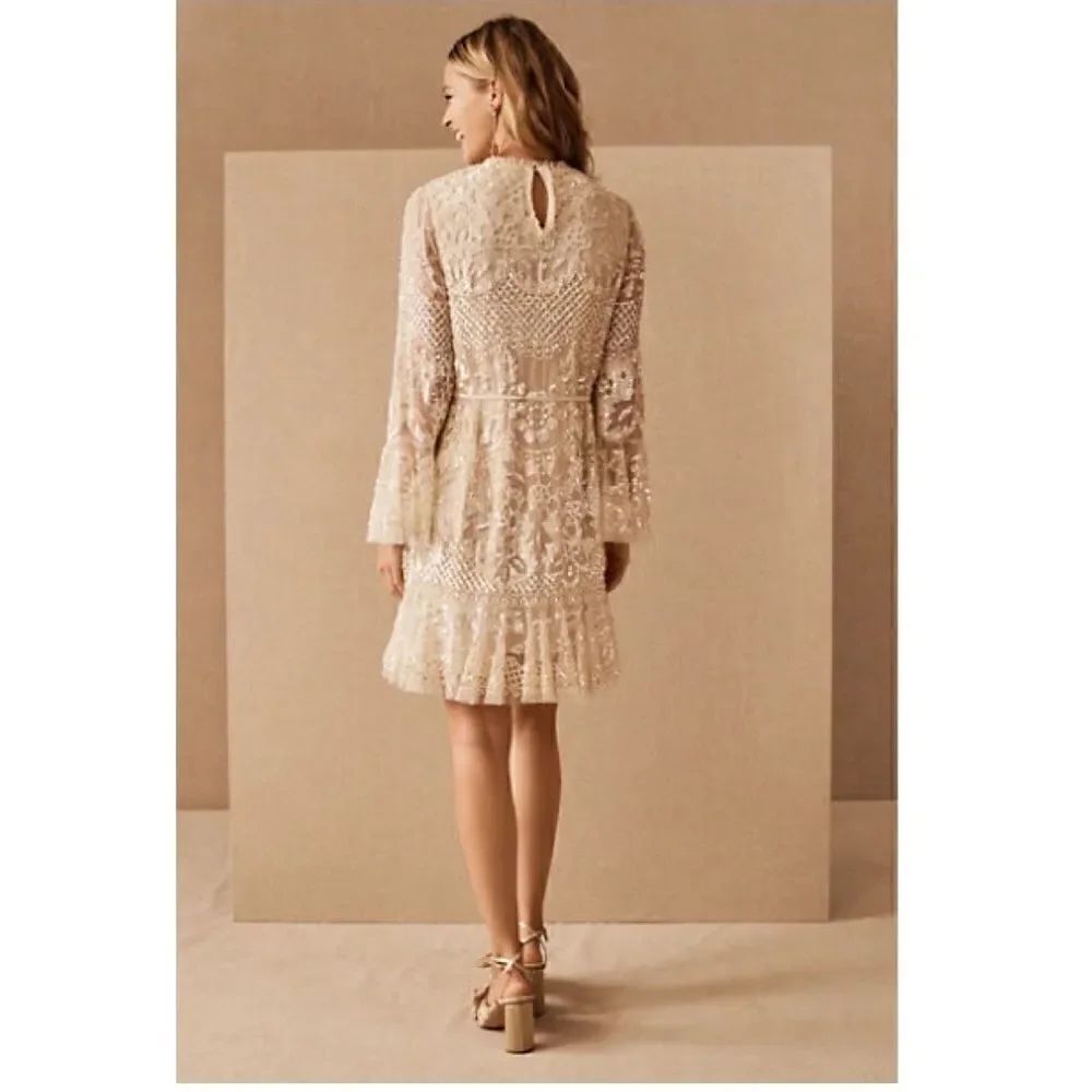 BHLDN Needle & Thread Snowdrop Mini Dress - Picture 4 of 13